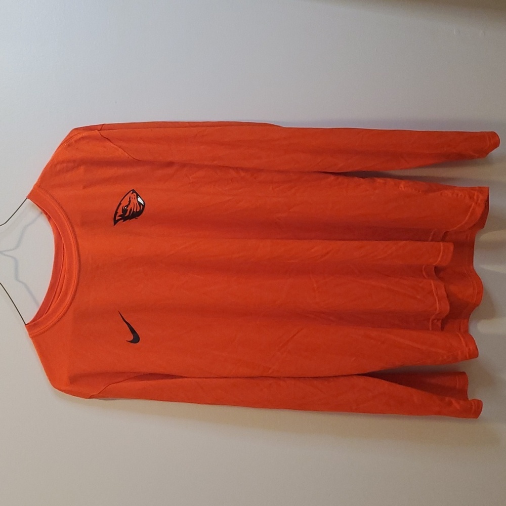 Nike Orange Long Sleeve Tee